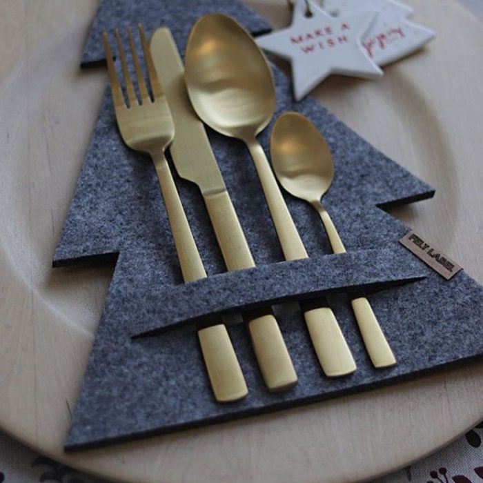 Decoração mesa de Natal – Árvores