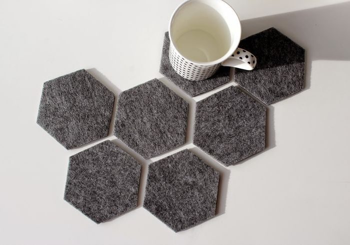 Pousa copos - Hexágonos